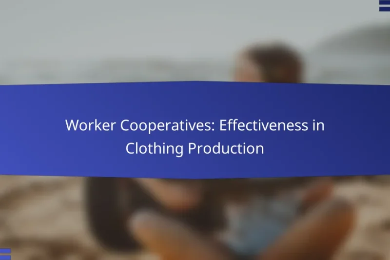 Worker Cooperatives: Effectiveness in Clothing Production